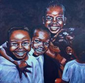 petits enfants africains souriants